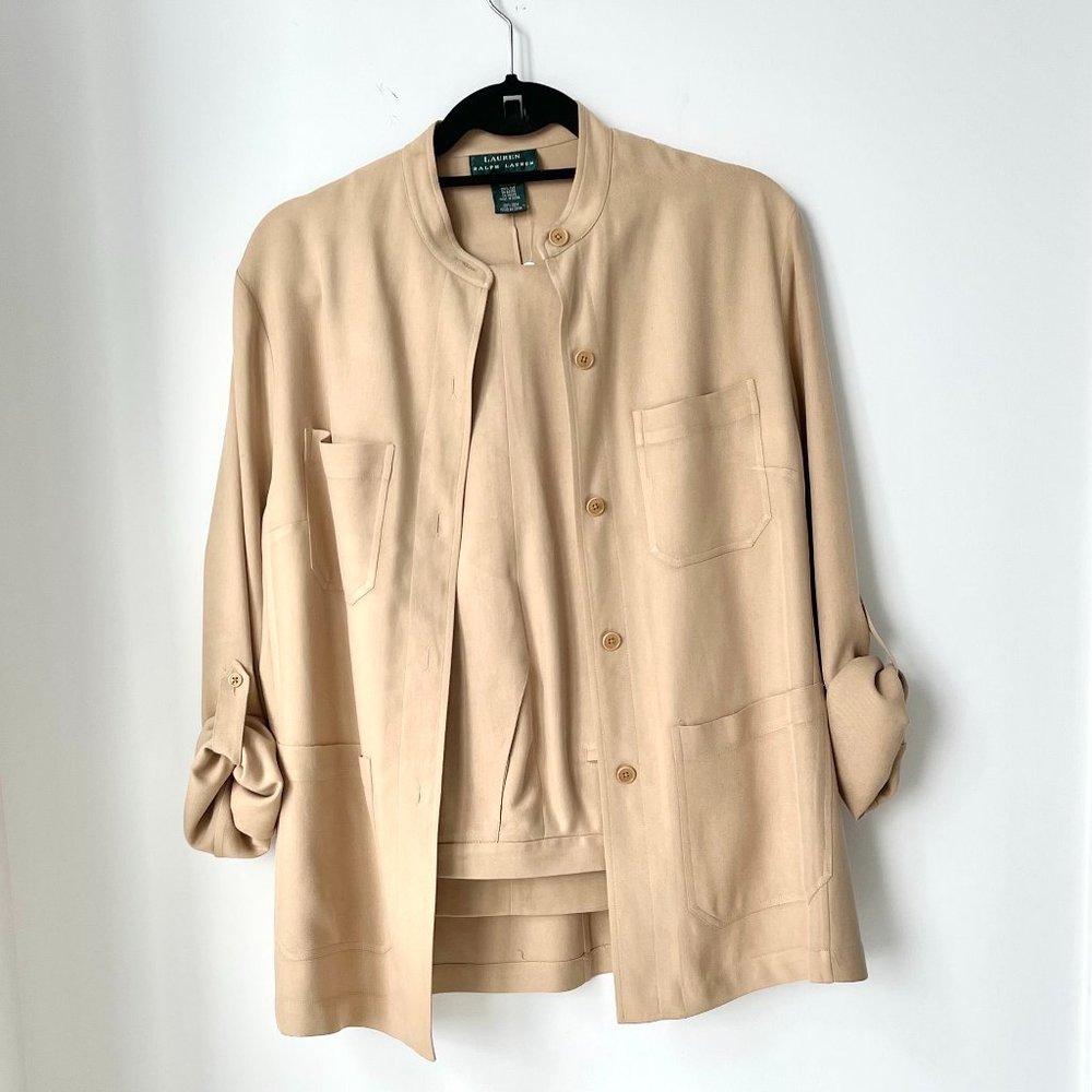 Ralph Lauren 100% silk pant suit